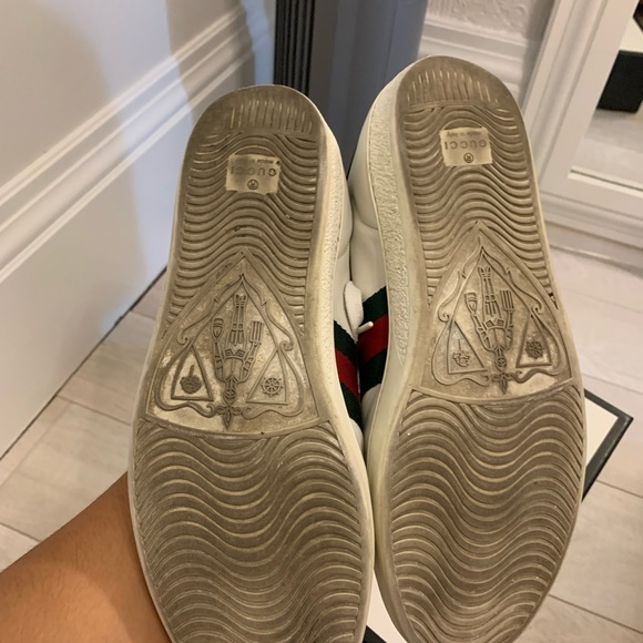 Gucci Ace Studded Leather Sneaker - Picture 11 of 16